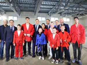 Строительная готовность спортивного зала самбо и дзюдо в Якутске составляет почти 70%