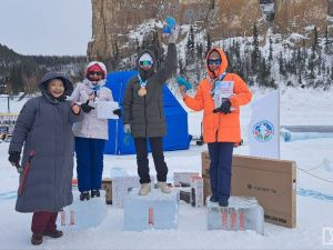 В Якутии прошёл первый республиканский ледовый забег «Ленские столбы»