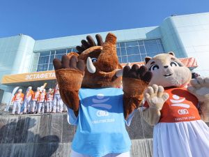 Фото: первые кадры эстафеты огня VIII Игр «Дети Азии» в Мирном