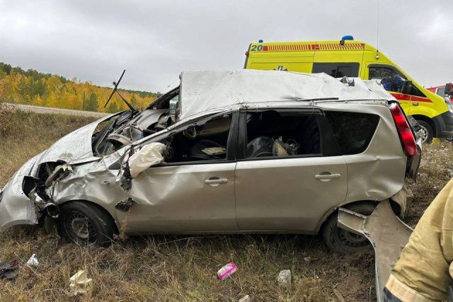 Пьяный водитель опрокинул автомобиль на автодороге «Умнас» в Якутии