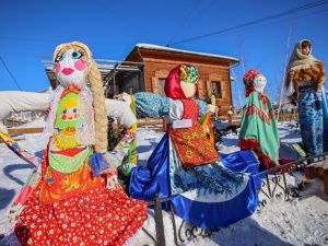 Глава Якутии посетил праздник «Широкая Масленица»