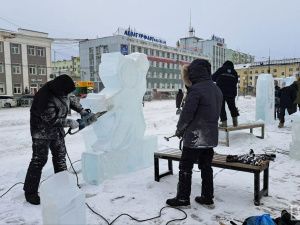 Народы спорт объединяет: в Якутске стартовал конкурс ледовых скульптур, посвященный «Детям Азии»