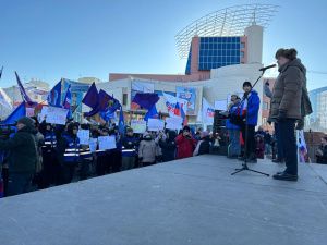 Кирилл Бычков выступил на патриотическом митинге