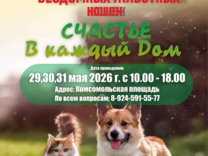 В Якутске пройдет ярмарка-пристройство бездомных животных «Счастье в каждый дом»