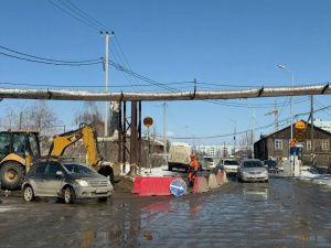На улице Халтурина идет капитальный ремонт