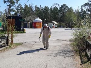 В Якутске продезинфицировали свыше 2 млн кв. метров общественных пространств