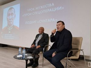 Юнармейцы, курсанты и кадеты встретились с отцом Героя России Дмитрия Егорова