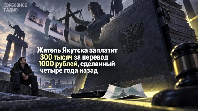 Житель Якутска заплатит 300 тысяч за перевод 1000 рублей, сделанный четыре года назад