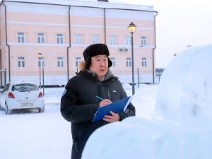 Названы победители конкурса ледовых скульптур «Новогодняя фантазия» на призы АК «Железные дороги Якутии»