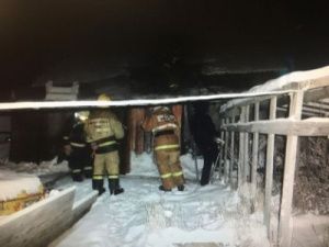 В Верхневилюйске при тушении пожара в частном доме обнаружено тело мужчины