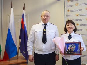 В уголовно-исполнительной инспекции УФСИН состоялось торжественное мероприятие, приуроченное ко Дню работника учреждений, исполняющих наказания, не связанные с изоляцией осужденных от общества