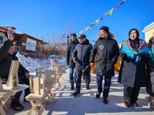 Глава Якутии посетил праздник «Широкая Масленица»