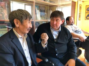 Юрий Куприянов поздравляет с 75-летием народного мастера Якутии Бориса Федоровича-Мандар Уус