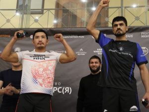 Бойцы Кубка Ил Дархана по смешанным единоборствам встретились лицом к лицу