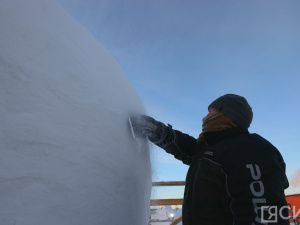 Искусство из снега и льда: зимние скульпторы соревнуются в Якутске за звание лучшего
