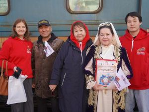 3 октября 2026 года на железнодорожном вокзале города Нерюнгри прошла торжественная встреча участников Международного проекта «Поезд дружбы: вместе к Победе!»