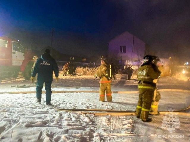 В Якутске сгорел магазин ритуальных услуг