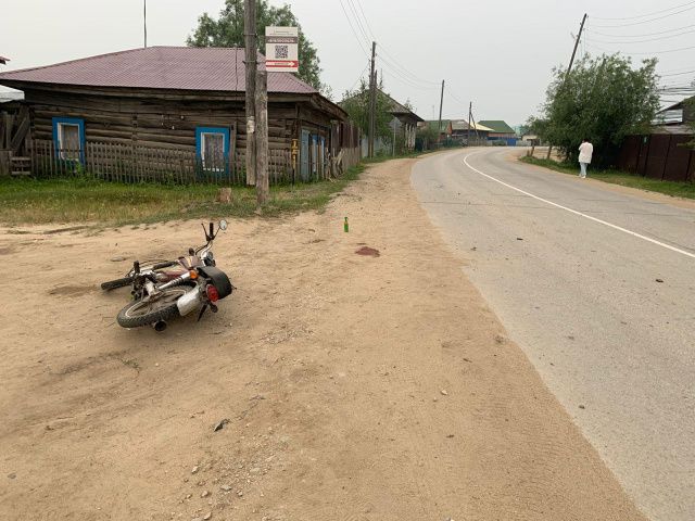 ДТП в Магане — мотоциклист госпитализирован без сознания