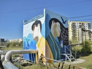 В Якутске появился новый мурал возле музыкального училища