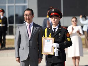 В День знаний в Якутии открыли новый учебный корпус кадетской школы