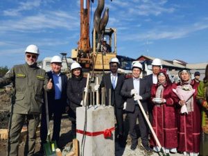 В селе Крест-Хальджай Томпонского района начали строительство спортзала