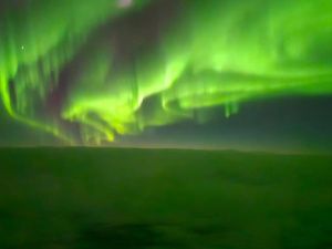 Пассажиры рейса Якутск — Депутатский стали свидетелями северного сияния