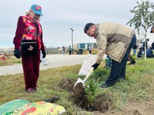 В Якутске в ходе акции «Сирень Победы» высадили 80 кустов сирени