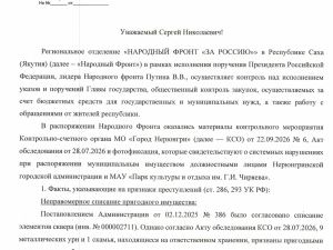 Снос сквера в Нерюнгри попросили проверить по четырём статьям Уголовного кодекса