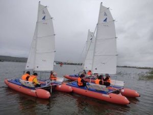 На Белом озере в Якутске состоялась парусная регата