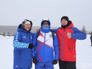 В Нерюнгри при сильном ветре и снегопаде прошли соревнования по метанию аркана