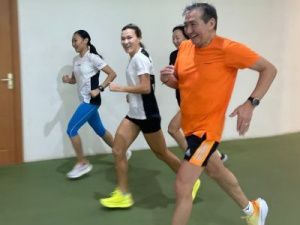 "Водяной Коржик" начал новый год с тренировки