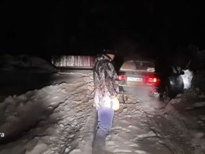 Дачники оказались в снежном плену