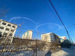 Самое оригинальное поздравление с 8 марта нарисовали в небе пилоты АК «Якутия»!