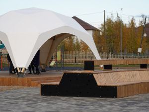 Обновлённая площадь «Майа сайына» в селе Майя – первое крупное общественное пространство в заречных улусах