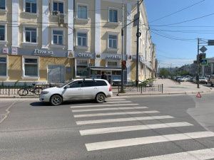 В Якутске 9-летний велосипедист попал под колеса автомобиля