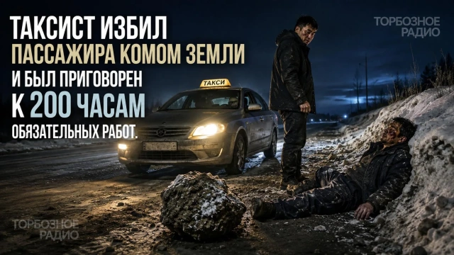 Таксист избил пассажира комом земли и был приговорен к 200 часам обязательных работ