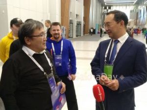 Фотофакт: Айсен Николаев на форуме «Цифровой прорыв» в Казани