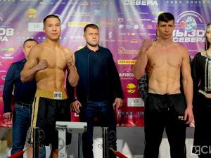 Взвешивание и дуэль взглядов: боксеры турнира «Вызов Севера» продемонстрировали готовность к бою