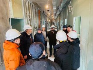 Кирилл Бычков проинспектировал строительство кардиологического диспансера