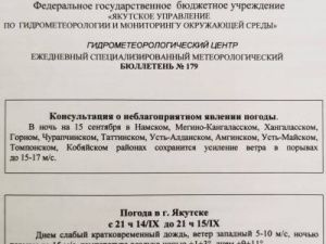 Погода: ночью в Якутии порывы ветра усилятся!