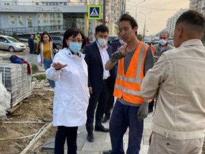 БКАД: Глава Якутска проверила ход ремонта и строительства дорог