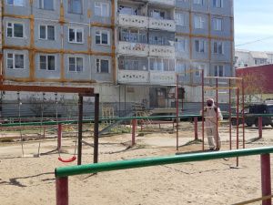 В Якутске продезинфицировали свыше 2 млн кв. метров общественных пространств