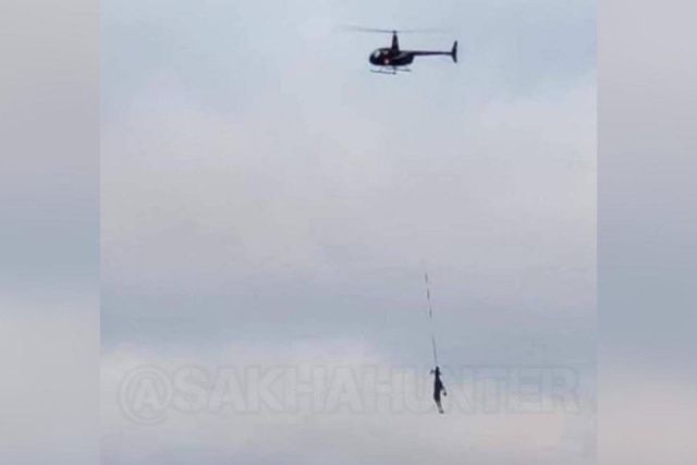 В Якутии начали проверку после перевозки туши лося на вертолете