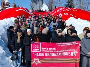 Якутск достойно встретил копию Знамени Победы