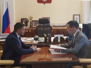 Айсен Николаев встретился с министром природных ресурсов и экологии РФ Дмитрием Кобылкиным