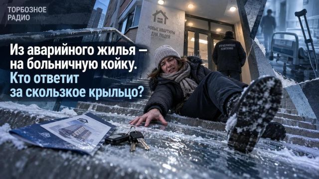 Из аварийного жилья — на больничную койку. Кто ответит за скользкое крыльцо?