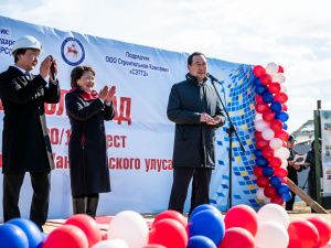 Айсен Николаев дал старт строительству школы-сада в селе Октемцы