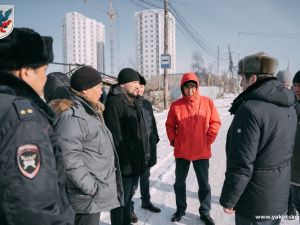 Евгений Григорьев проверил темпы строительства канализационного коллектора № 3 в Якутске