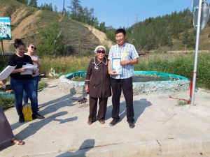 У горы Чочур Муран «распустился» фонтан в форме цветка Сардана