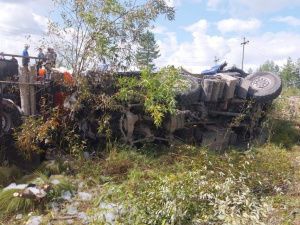 Водитель седельного тягача погиб при ДТП в Ленском районе